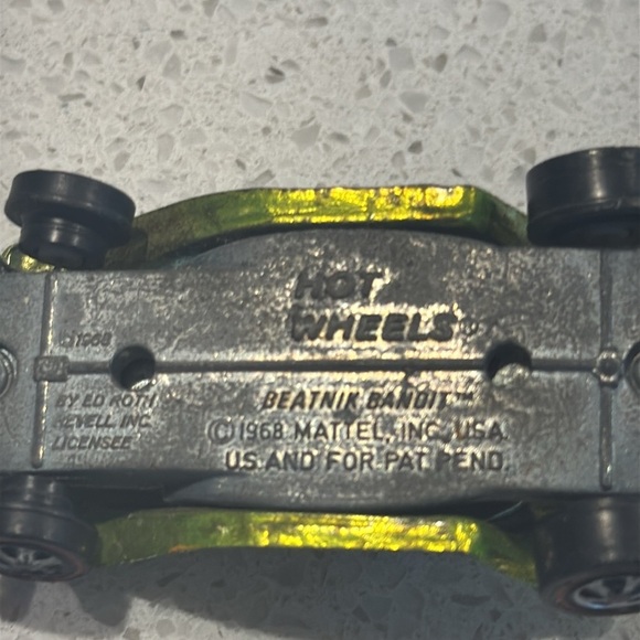 VINTAGE HOT WHEELS REDLINE 1968 BEATNIK BANDIT lime Green USA - Picture 6 of 8